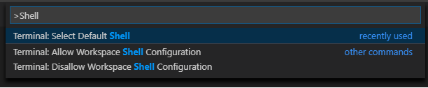 VS Code Prompt - Shell